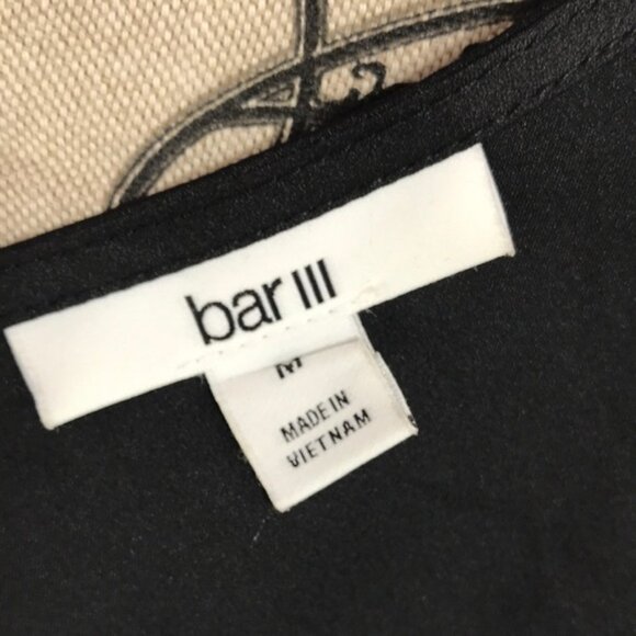 Bar III Faux-Wrap Tie-Waist Top - Picture 5 of 6